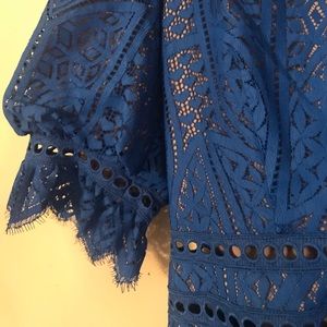 FP lace low cut romper NWT